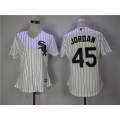 Women's Chicago White Sox #45 Michael Jordan White Cool Base Stitched MLB Jersey