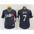 Youth Los Angeles Dodgers #7 Julio Urias Black Mexico Stitched Baseball Jersey